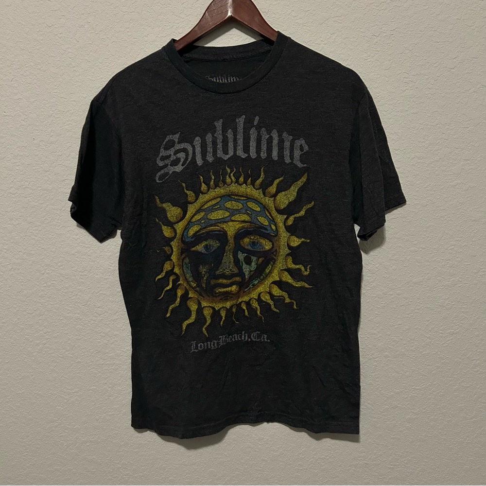 SUBLIME Band Tee Sun Graphic Gray Size Medium M Soft Concert Wear